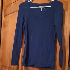 Aeropostale Deep Blue Long Sleeve Women's Tee